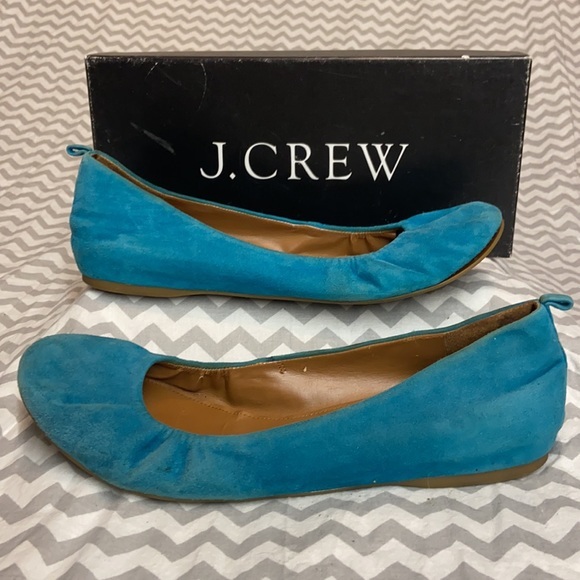 J. Crew Suede Cece Ballet Flats size 10